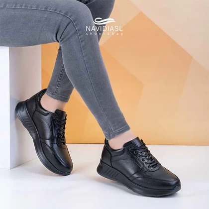 کفش مردانه چرم اسپرت طبی کد 6004008