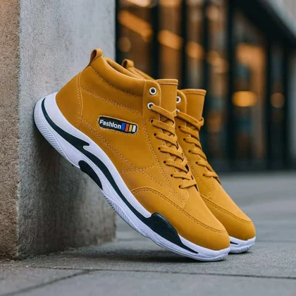 کفش ساق‌دار مردانه نسکافه ای مدل EMTO ویژه