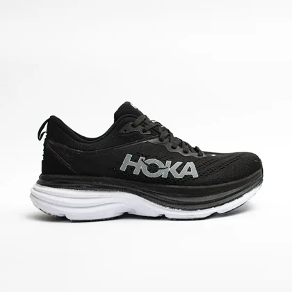 کتانی هوکا سفید و مشکی مدل 8 hoka bondi کد 271401