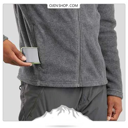 میکرو پلار تمام زیپ QUECHUA GREY