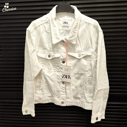 کت جین سفید زنانه کد 11