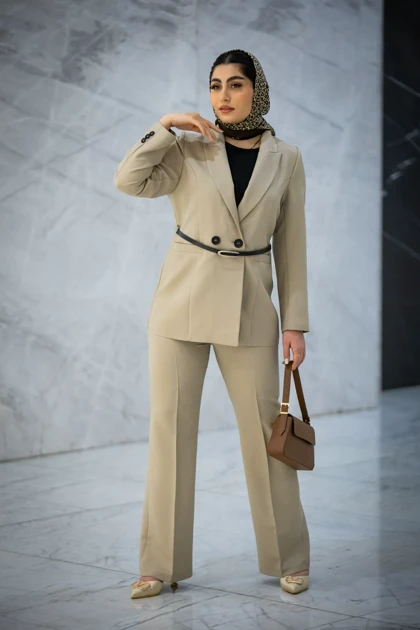 مانتو شلوار کجراه پرنسا