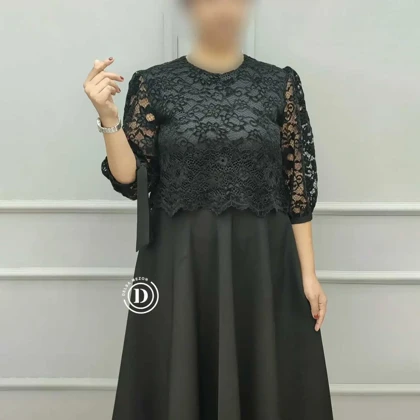 پیراهن کوتاه گیپوردار سلنا 2080