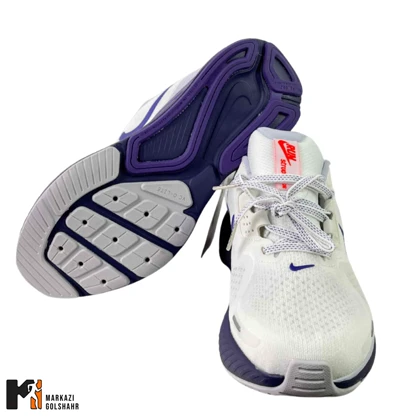 کفش زنانه نایک سفید بنفش مدل structure26