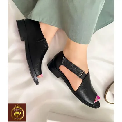 صندل جلو باز زنانه بغل چسب nikan