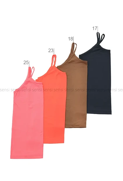 تاپ دوبند ساده رنگی بزرگ کد1001226