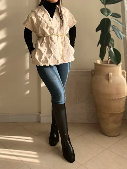 وست خز آستردار زنانه