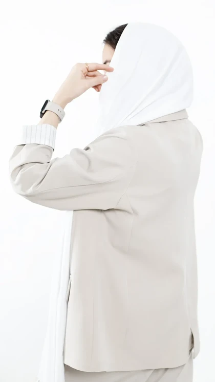 کت بلوئه آستین راه راه