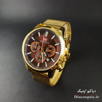 ساعت مچی مردانه اورجینال موتور ژاپن برند مینی فوکوس سه موتور مدل Mf0142G.03 بند حصیری
