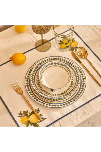 زیر بشقابی پنبه‌ای Bella Maison مدل Lemoncello - زرد