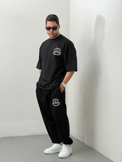 ست مردانه تیشرت و جاگر گلدوزیamiri