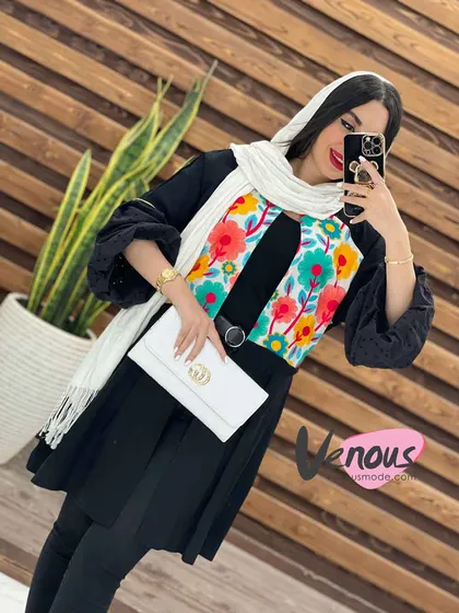 مانتو عروسکی بالا گلدوزی