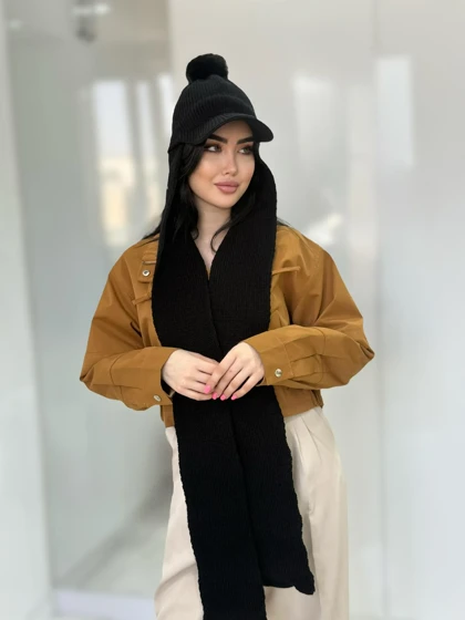 کلاه و شال متصل بهم نقاب دار