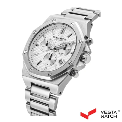 ساعت مچی مردانه رومانسون ROMANSONمدل AM0003HMWWA12W-W