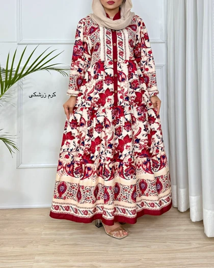 پیراهن بلند جانان کد 883-(پیراهن زنانه پیراهن ساحلی )