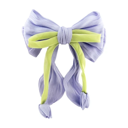 گیره مو پاپیونی طرح گل لاله