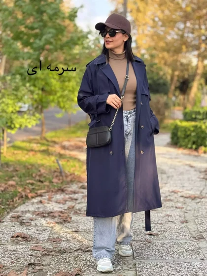 بارانی دو ژیله بلند ( دارای ایراد جزئی )