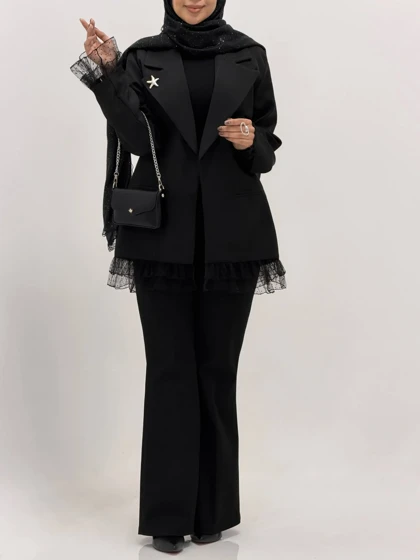 3834-کت مزونی روژین