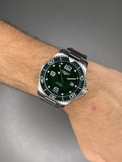 ساعت مچی لونژین اتوماتیک بند سیلور صفحه سبز Longines