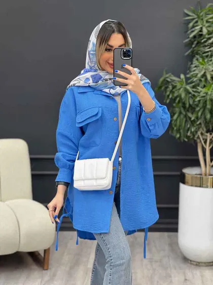 مانتو جیب دوبل ماهک