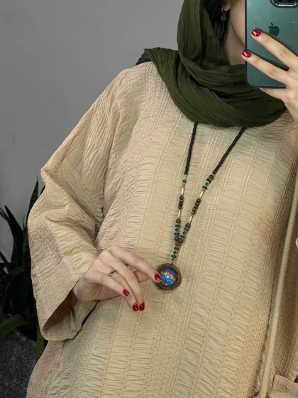 مانتو کفتان بلند کوک دوزی نیایش