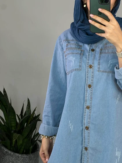 مانتو جین کاغذی ندا