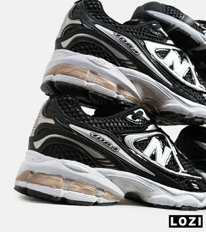 کفش کتانی مردانه و زنانه مشکی نقره ای NEW BALANCE 1064