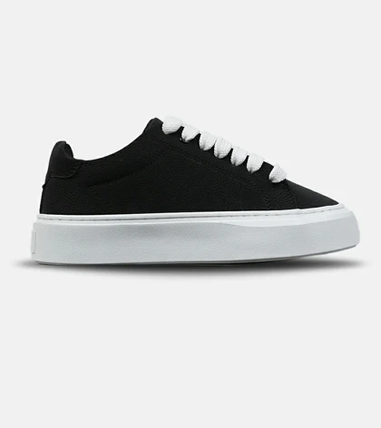 کفش کتانی کژوال مردانه مشکی سفید PULL & BEAR مدل 9063