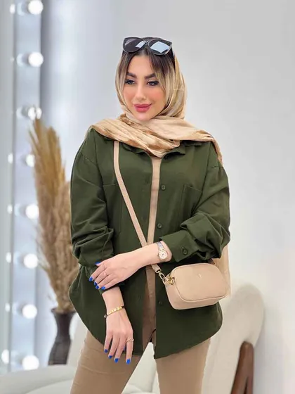مانتو دو جیب ترنگ
