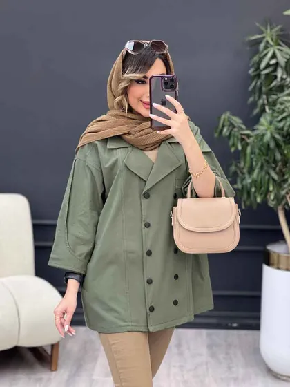 مانتو لینن ده دکمه