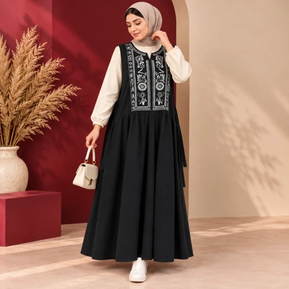 سارافون نخ لینن یقه چاپ الهه کد 6072