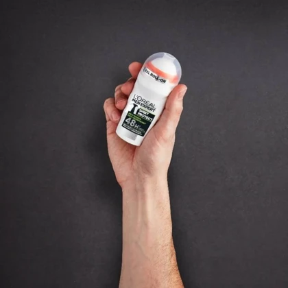 رول ضد تعریق مردانه لورآل, مدل Shirt Protect 48H حجم 50ml