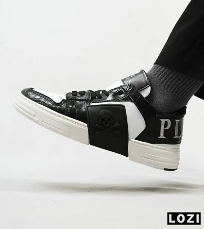 کفش اسنیکرزمشکی سفید PHILIPP PLEIN