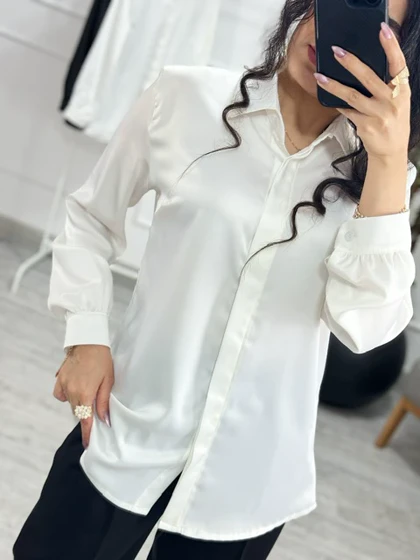 شومیز پیراهنی بیسیک( ایراددار)