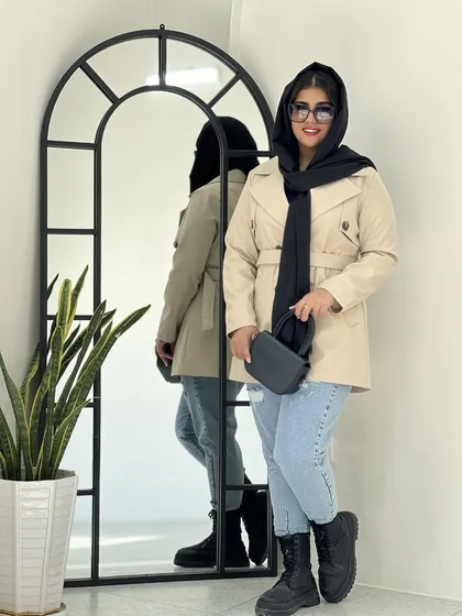 ترنچ کت یقه انگلیسی