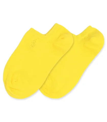 جوراب قوزکی گلدوزی طرح Polo طیف زرد