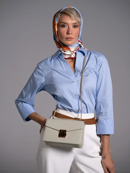 کیف دوشی زنانه چرم مصنوعی دیوید جونز DAVID JONES