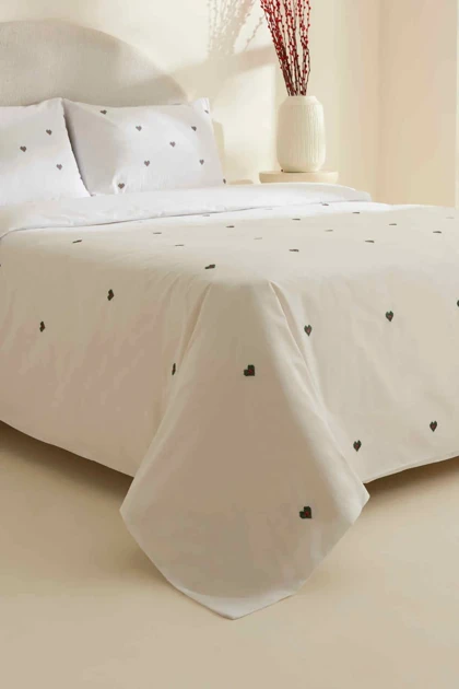 سرویس روتختی دو نفره Karaca Home مدل Amour Mio پنبه - سفید