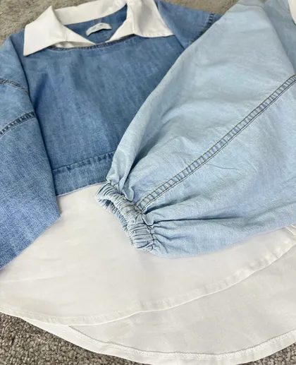 کت جین دوتیکه تابستانه کاغذی