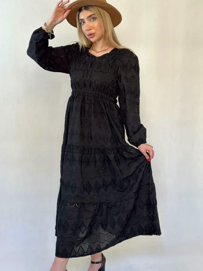 پیراهن سوزندوزی بهسو 3036