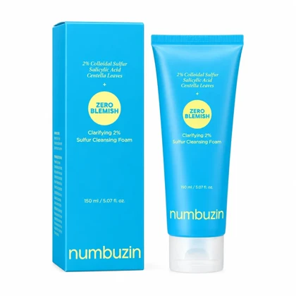 فوم شست‌وشوی صورت Numbuzin No. 2 Clarifying 2% Sulfur Cleansing Foam