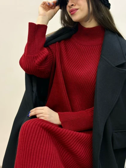 پیراهن ماکسی بلند بافت