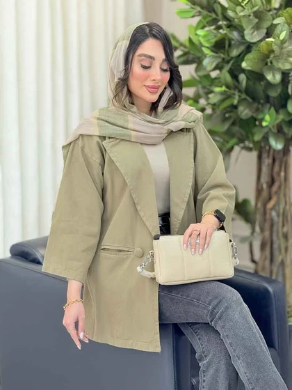 مانتو دو دکمه امیلیا