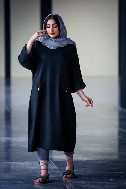 مانتو لوئیز جودون بلند ژاکلین