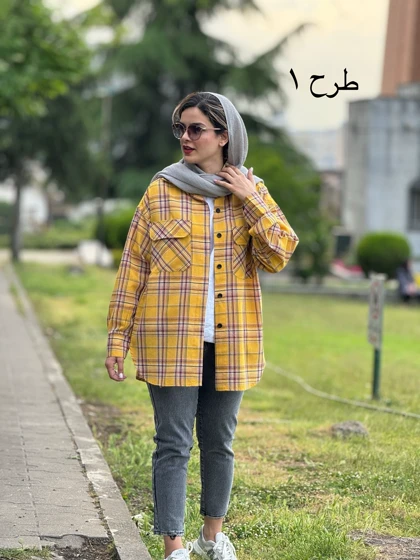 مانتو چهارخونه آوا