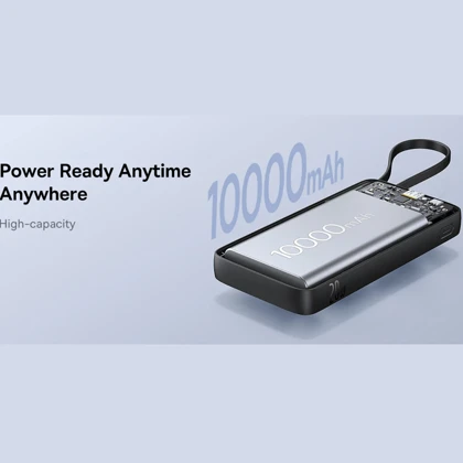 پاوربانک 10000 میلی‌آمپر USB و تایپ‌سی با کابل تایپ‌سی 20 وات بیسوس Baseus PPBD2-1W20 / P10077101113
