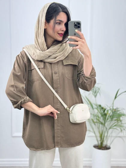 مانتو کتان صحرا