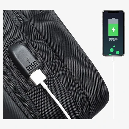 کیف کراس بادی بنج اصل Bange BG-7079 ضدآب USB دار