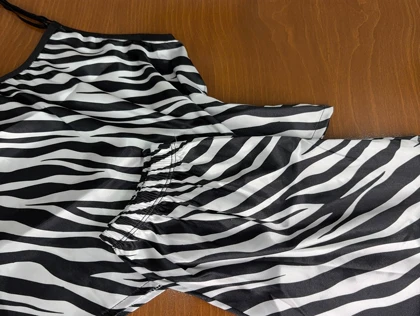 ست تاپ و شلوارک طرح زبرا 231