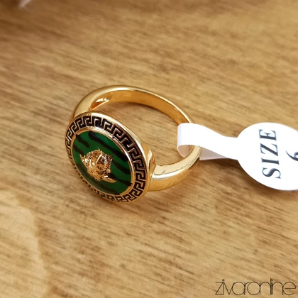 انگشتر ورساچه سبز زنانه 30362